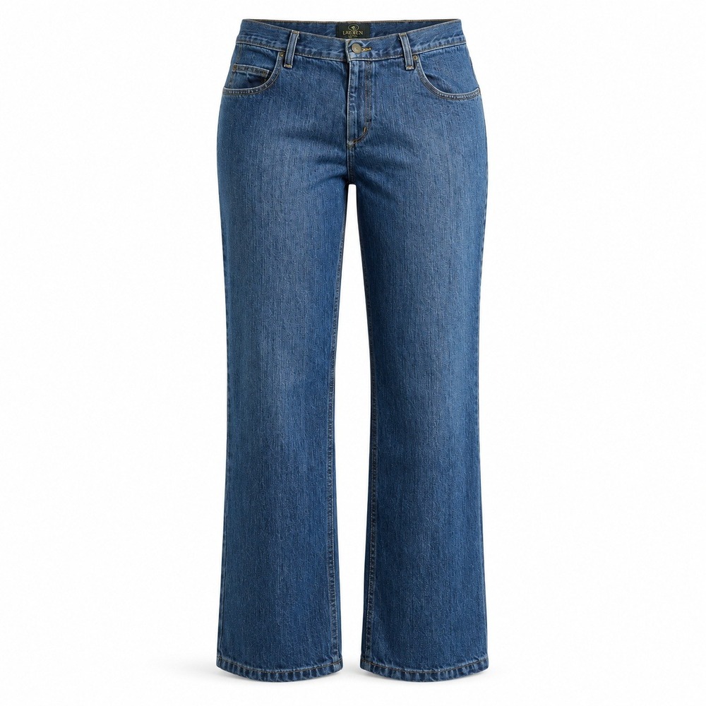 RedHead Jeans Men 35x32 Blue Easy Fit Straight Leg 100% Cotton Md Wash 9050-NV